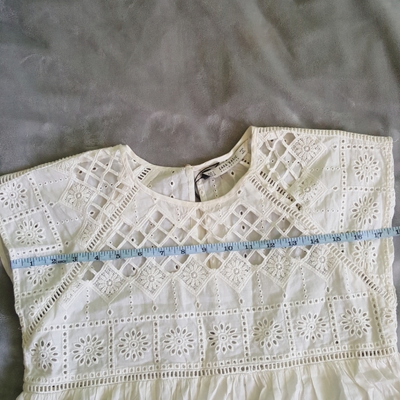 Zara Embroidered Baby doll Top - Picture 6 of 6